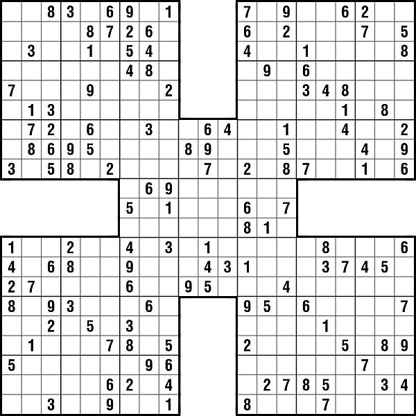 2gæthermedia / Rätselfant: Samurai Sudoku